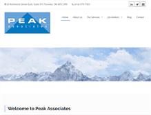 Tablet Screenshot of peakassociates.com